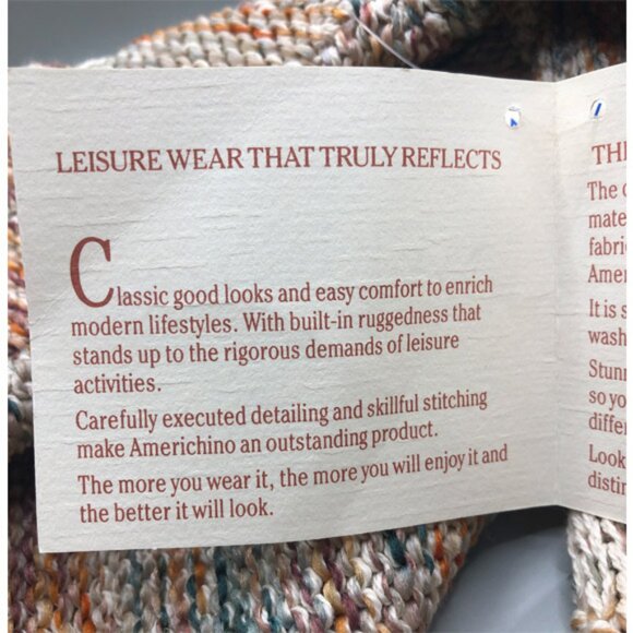 New old stock vintage 90's Southwestern Style Boxy Knit Sweater Sz M Giftable. - Picture 9 of 9